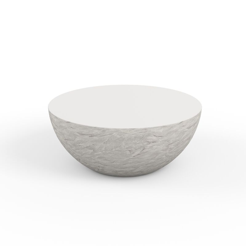 Antique Stone Bowl Coffee Table