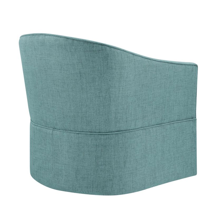 Sanibel Skirted Swivel Accent Chair - Egg Blue