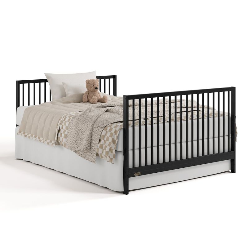 Teddi Convertible Crib & Changer-Black image number 6