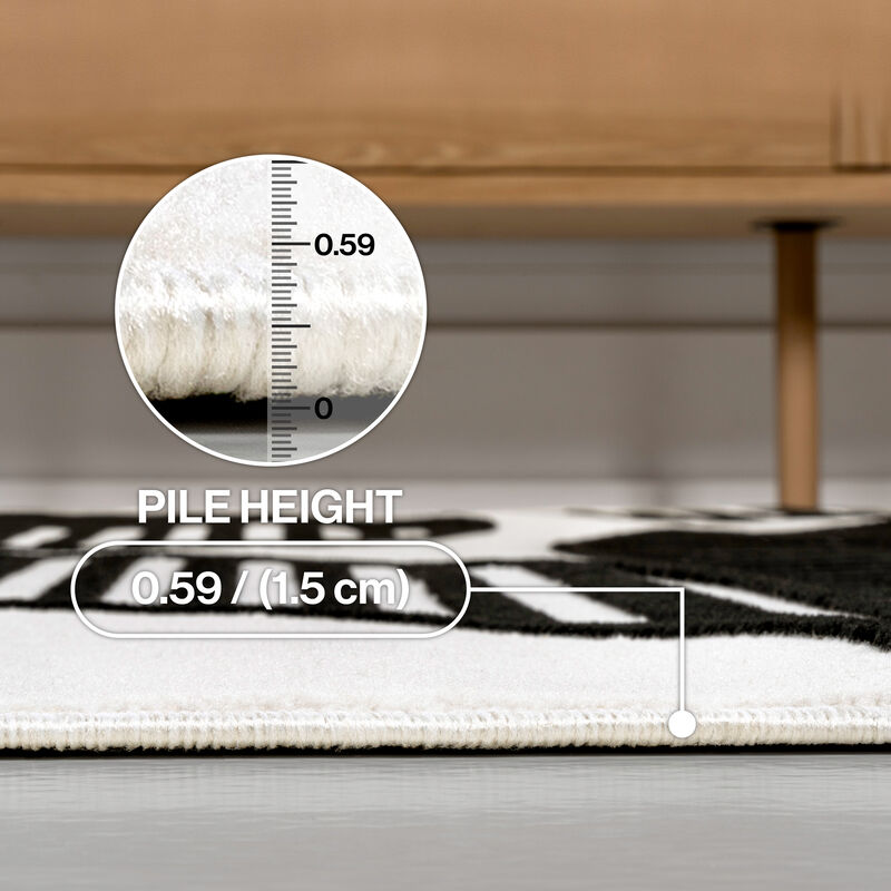 Nordby Geometric Arch Scandi Striped Area Rug