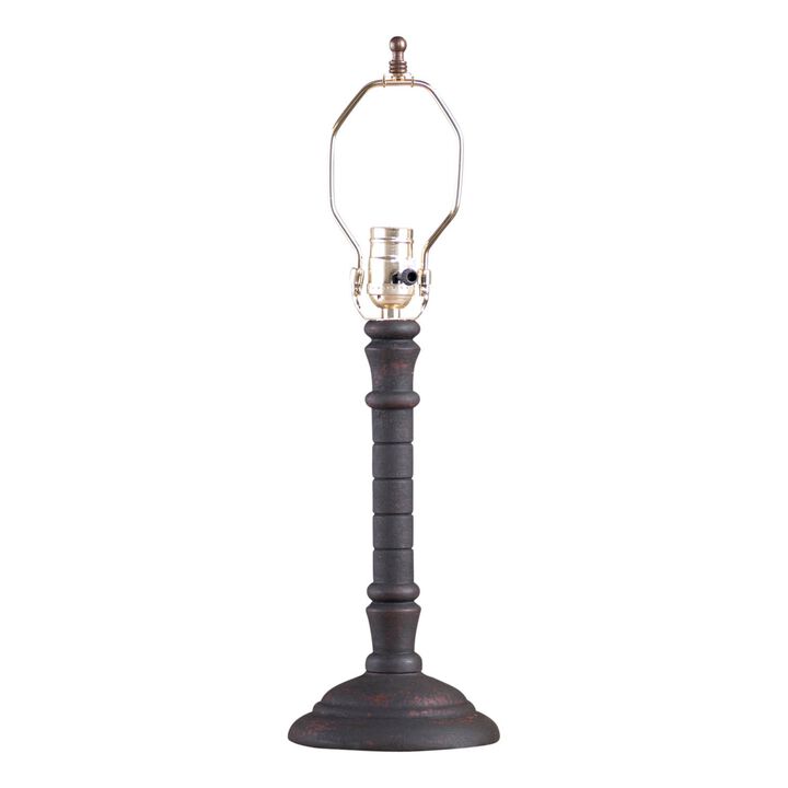 Gatlin Lamp Base In Hartford Black Over Red