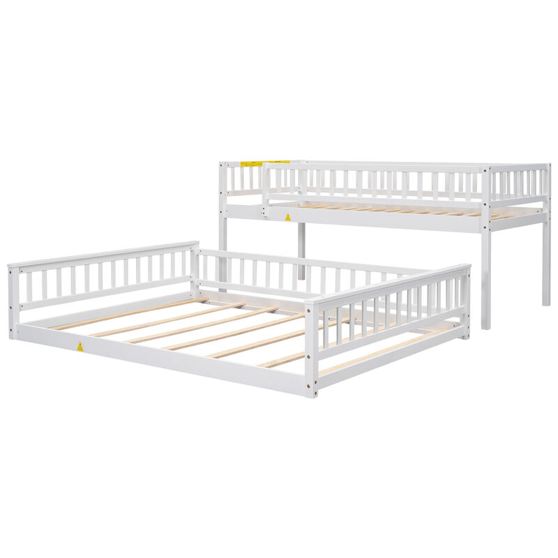 Merax Bunk Bed with Ladder and Guardrails