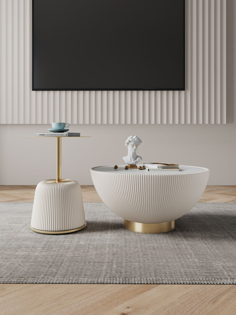 Anderson Cream Coffee Table and Accent Table