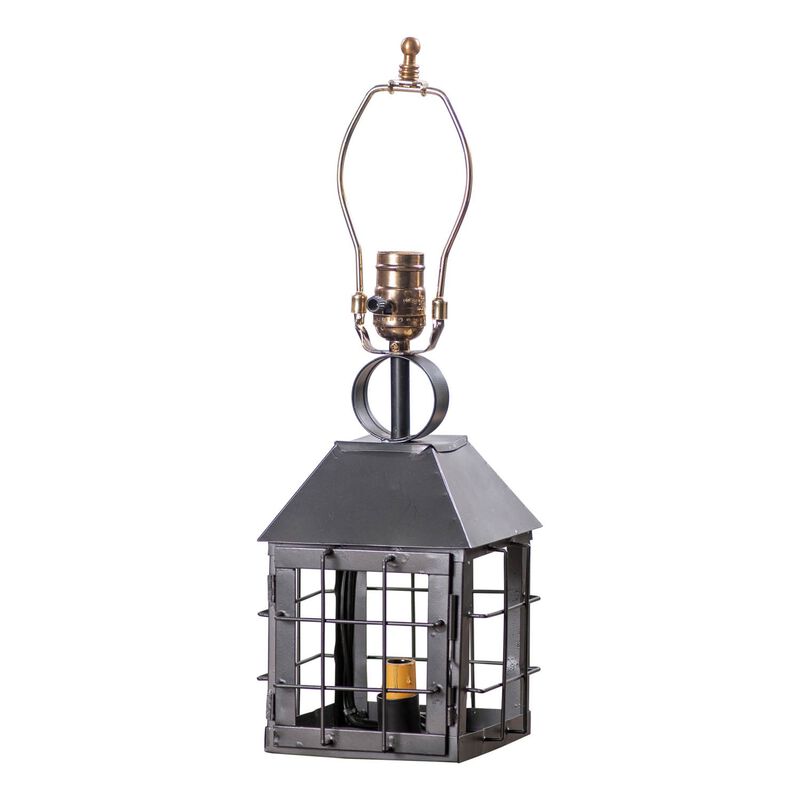 Irvins Country Tinware Colonial Lamp Base In Smokey Black image number 0
