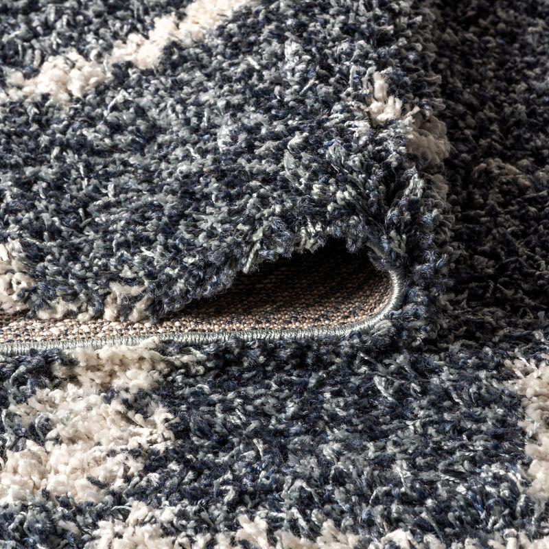 Mercer Shag Plush Tassel Moroccan Tribal Geometric Trellis Area Rug