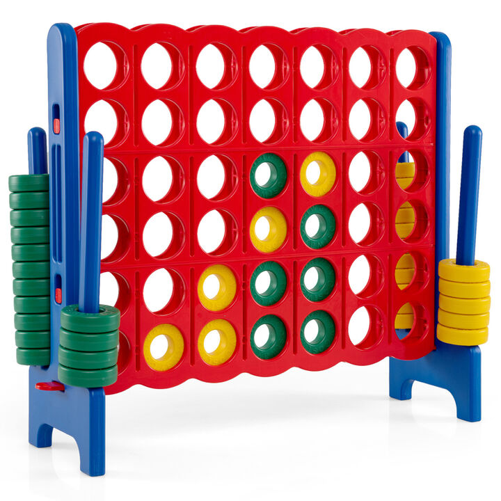 Oversized 4 to Score Game Set for Kids and Adults for Outdoor Play