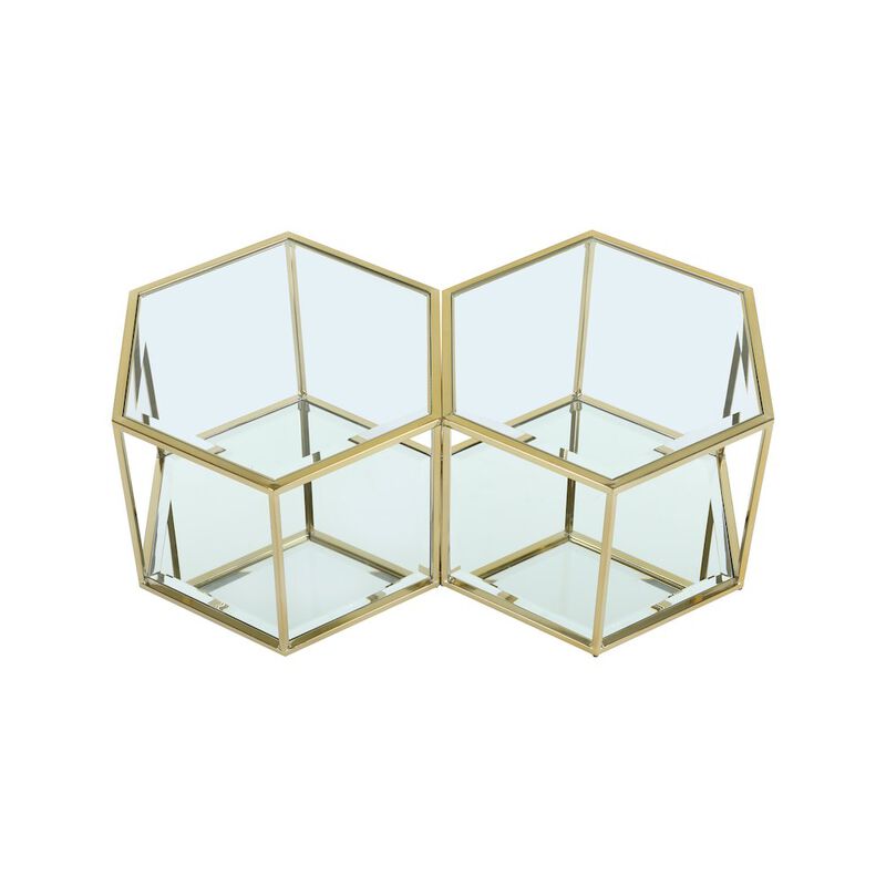 Meridian Furniture Sei Brushed Gold Coffee Table