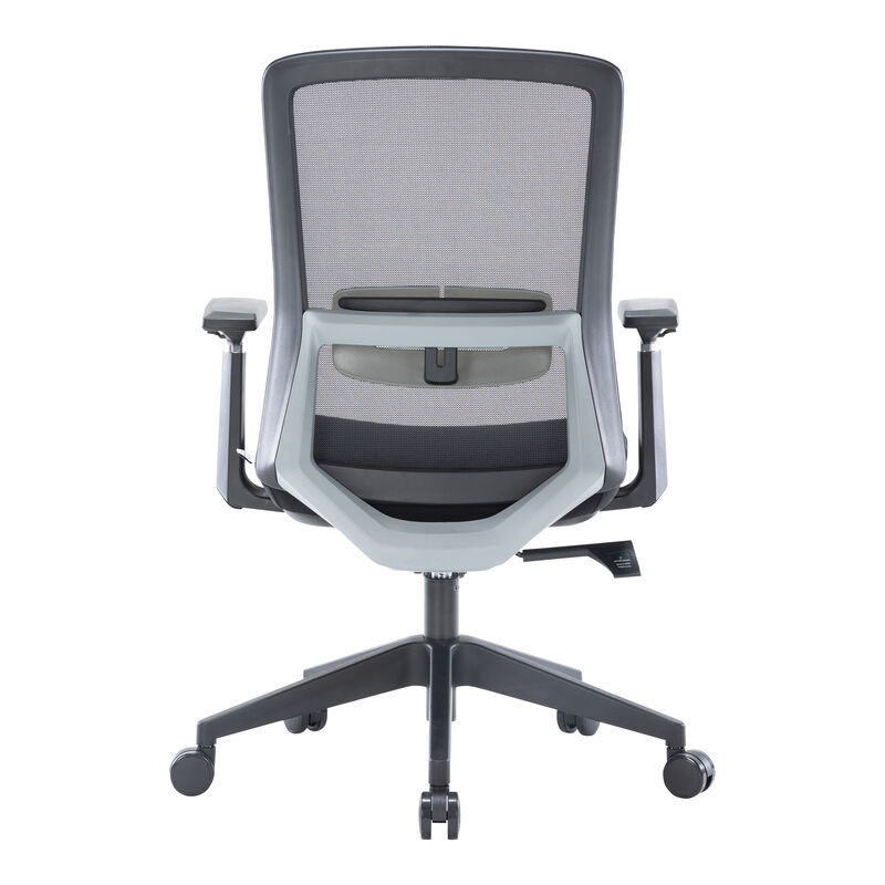 LeisureMod Ergonomic Office Chair Mid-Back Mesh Conference Chair Swivel Computer Chair With Adjustable Height and Armrests Ingram Series
