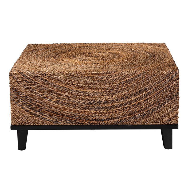 bali & pari Verino Bohemian Natural Seagrass Coffee Table