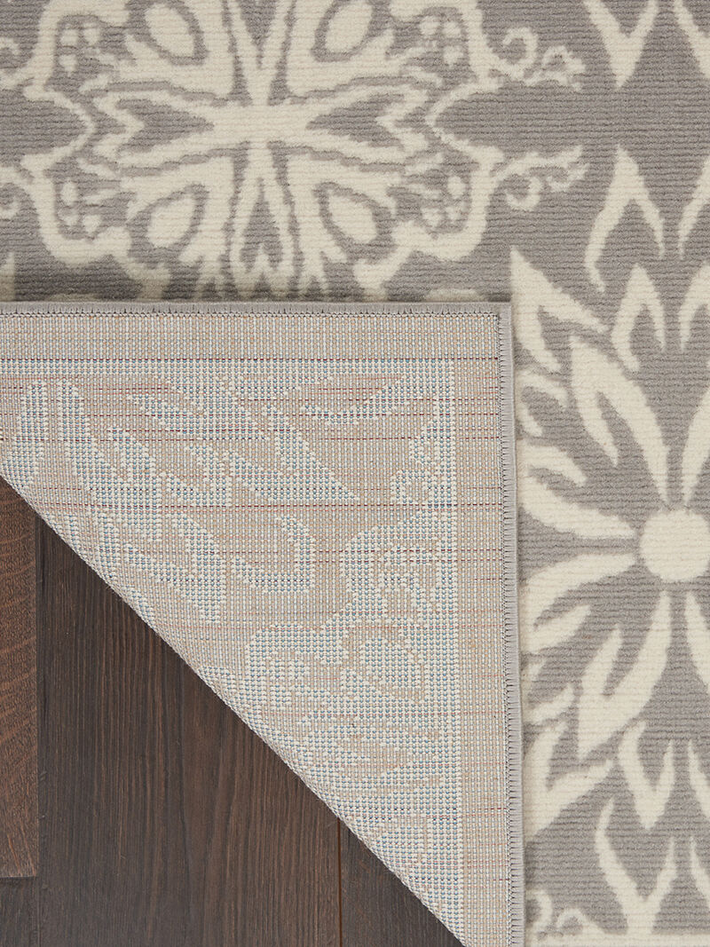 Jubilant JUB06 Ivory/Gray 5'3" x 7'3" Rug