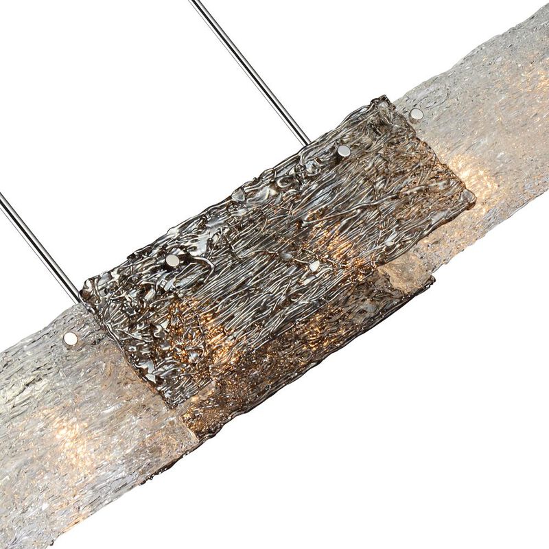 Wilma 6 Light Down Chandelier With Chrome Finish