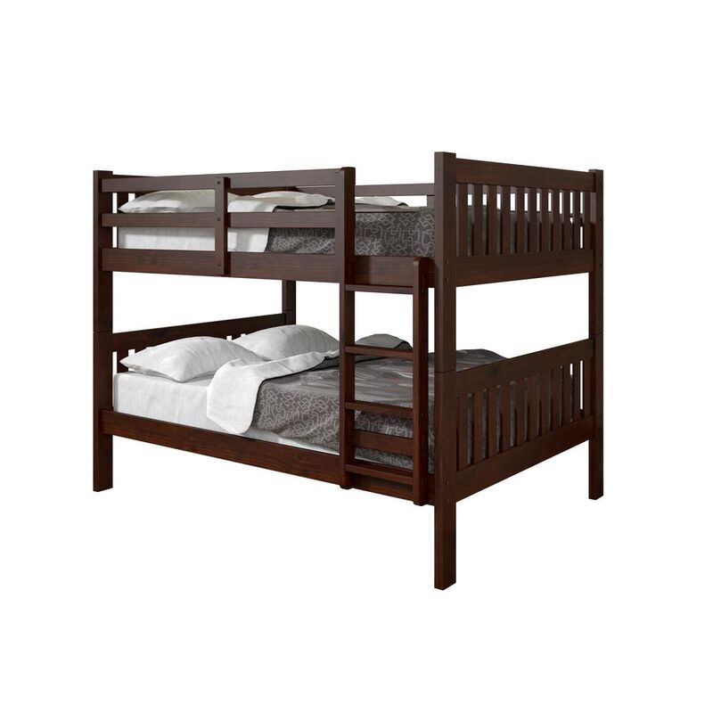 Donco Trading Full/Full Mission Bunk Bed, Drawers Or Trundle Not Included