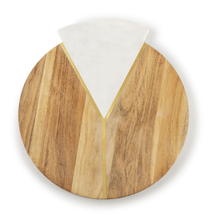 Delane Marble & Wood Cutting Board