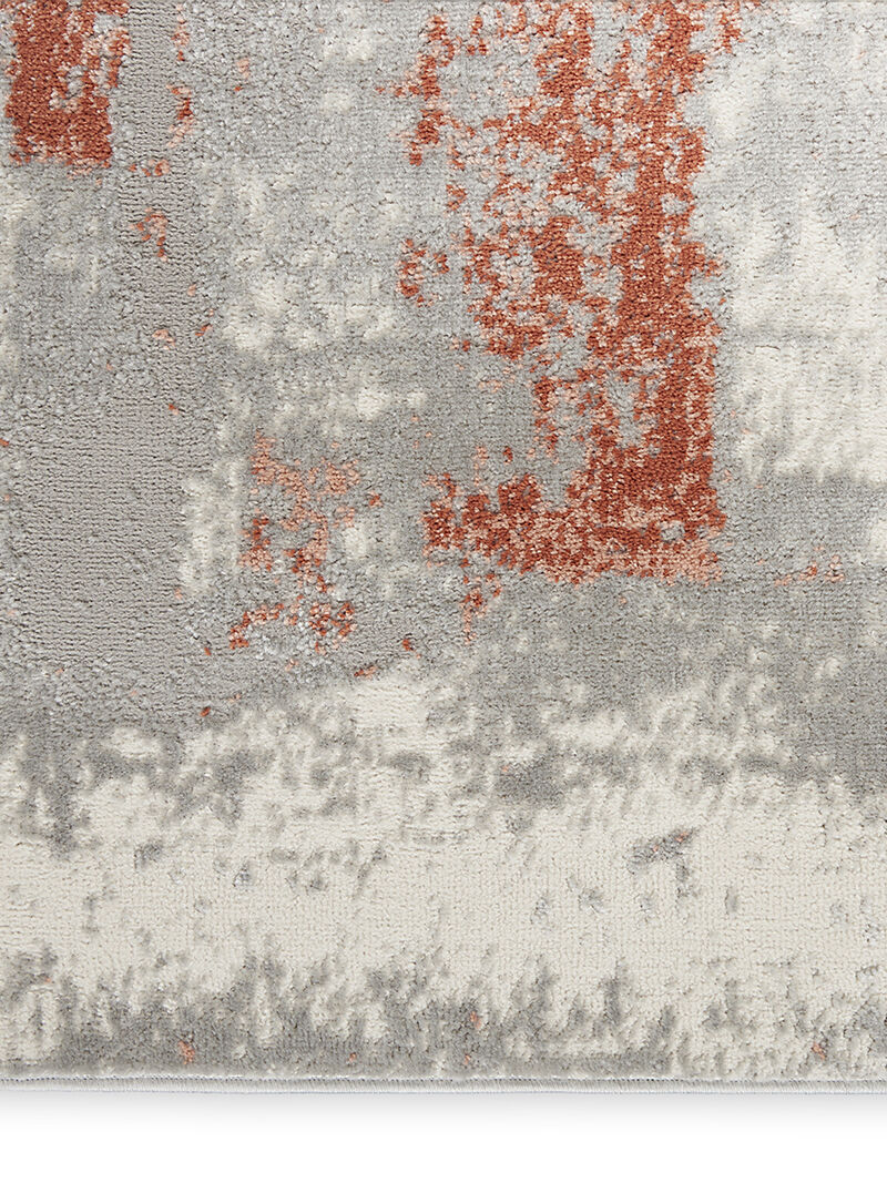 Elation ETN06 Gray/Brick 7'10" x 9'10" Rug