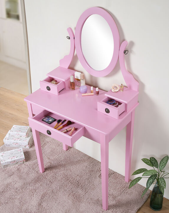 Kippef Makeup Vanity Table and Stool Set