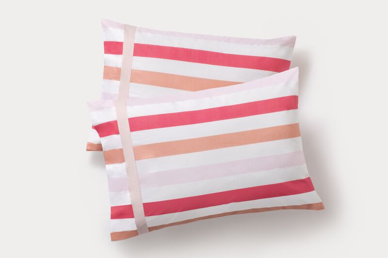 Brooks Brothers Awning Stripe Cotton Percale Pillowcase Pair