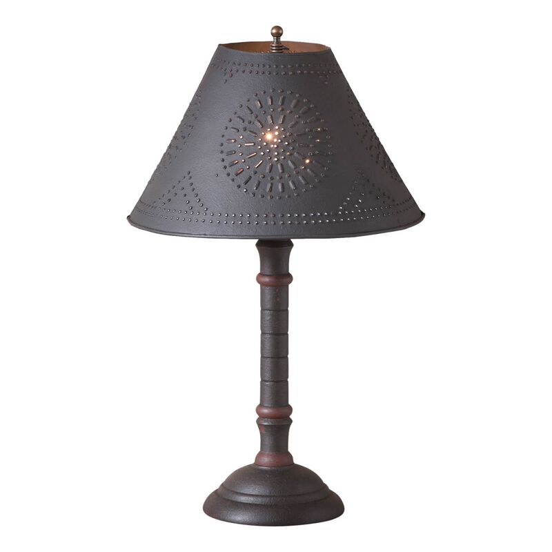 Gatlin Lamp In Hartford Black With Red With Shade image number 0