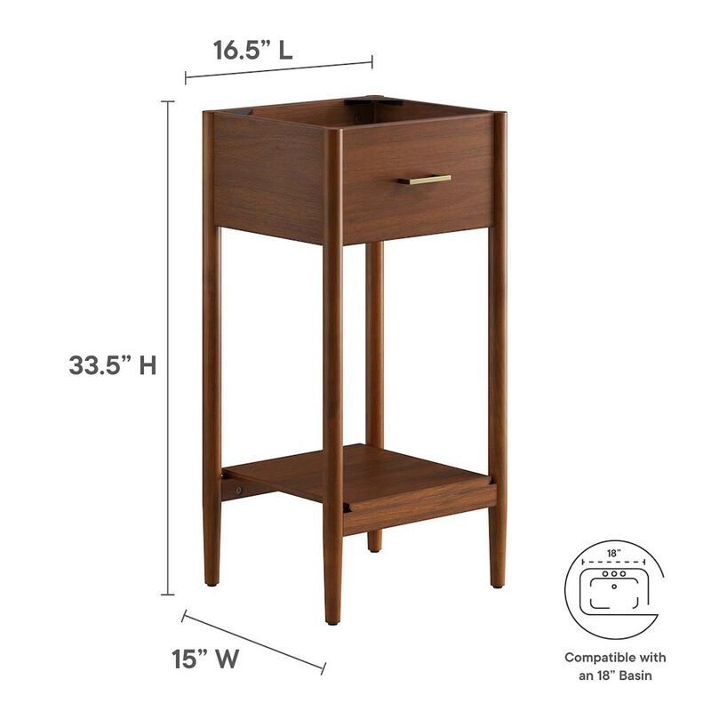 Zaire 18" Bathroom Vanity Cabinet (Sink Basin Not Included) image number 2