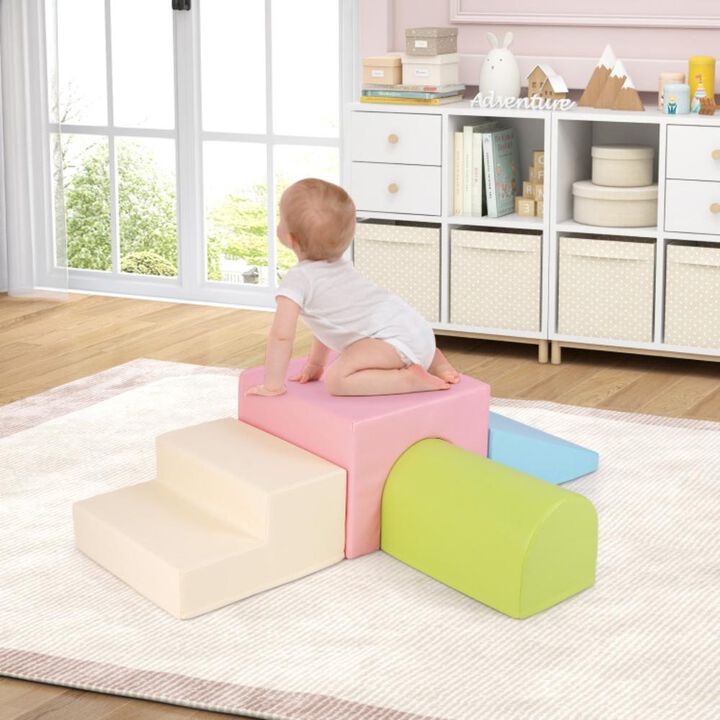 Hivvago Climb and Crawl Foam Block Play Set for Infant Baby