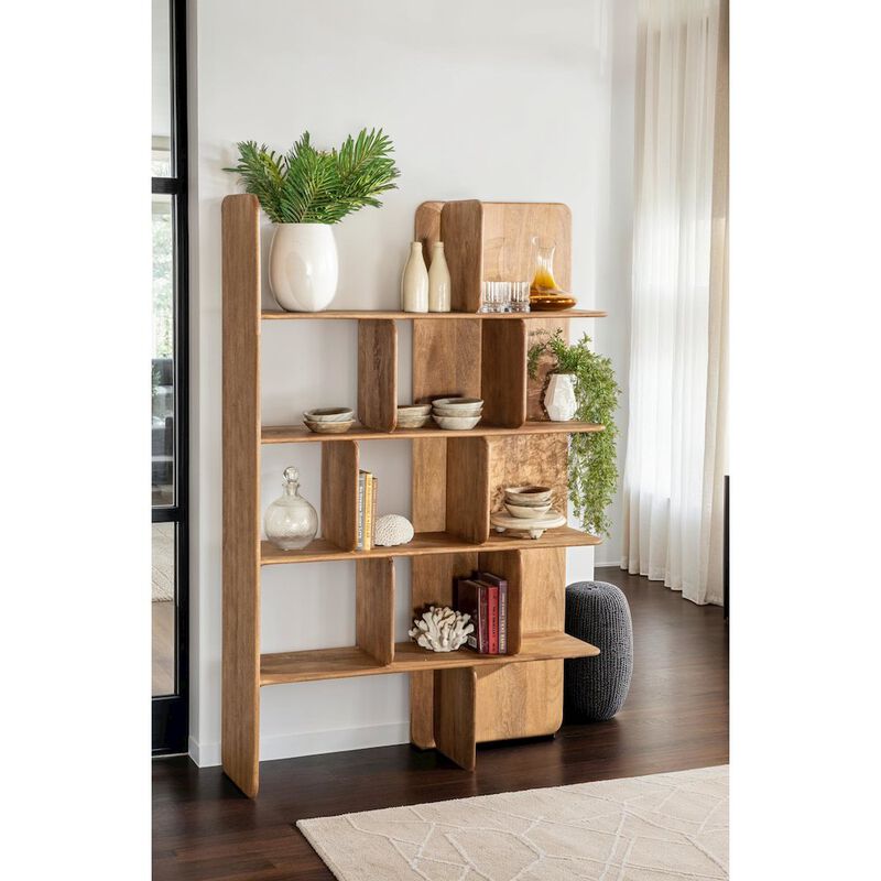World Interiors Hawker 48" Bookshelves in Brown image number 1