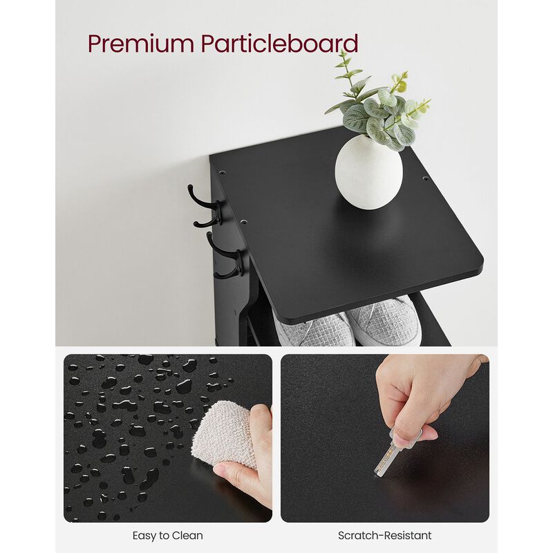 Narrow 6-Tier Shoe Organizer &ndash; Vertical Shelf Rack for Shoes in Small Hallways, Mudrooms or Bedrooms