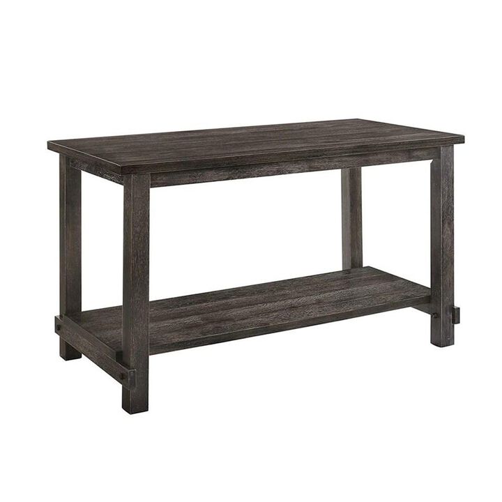 Simple Relax Rectangle Counter Height Table in Weathered Gray