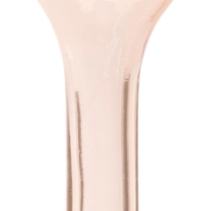 HomeRoots Set of Two 9" Pink Glass Trumpet Table Vases image number 3