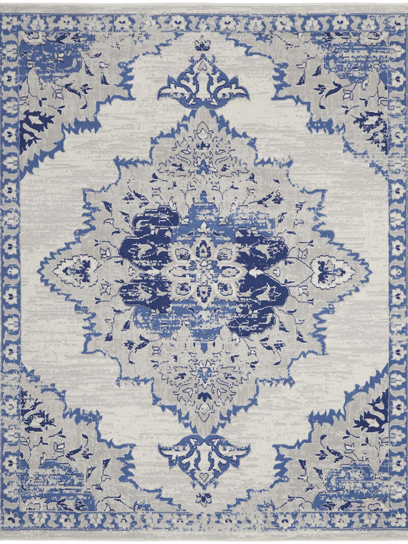 Whimsicle WHS14 Ivory/Blue 7' x 10' Rug image number 0
