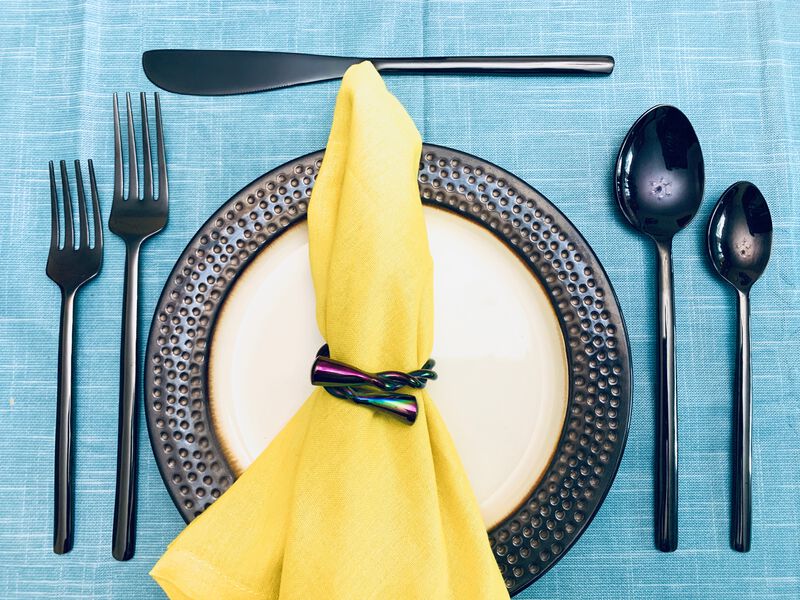 Modern Black Stainless Steel 20-PC Set