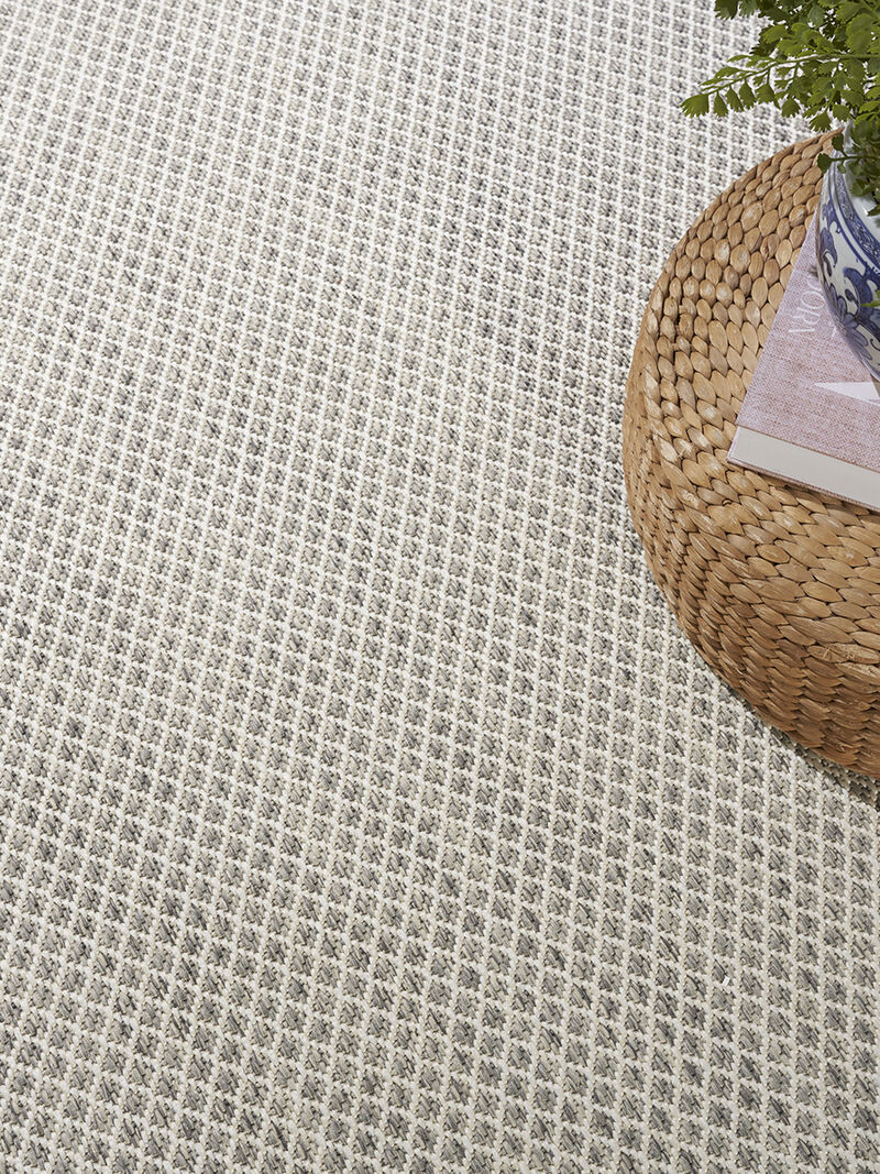 Courtyard COU01 Ivory/Silver 10' x 14' Rug