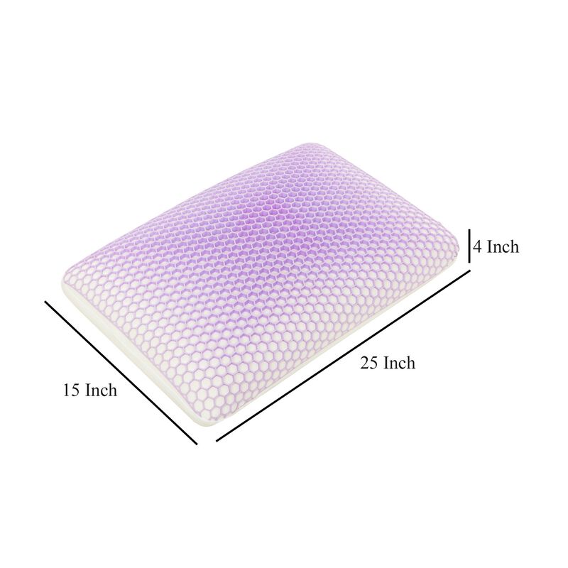 Gers Pillow, Dense Memory Foam and TPE Support, Ergonomic Shape 15x25