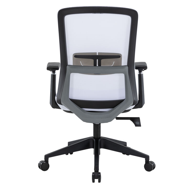 LeisureMod Ergonomic Office Chair Mid-Back Mesh Conference Chair Swivel Computer Chair With Adjustable Height and Armrests Ingram Series