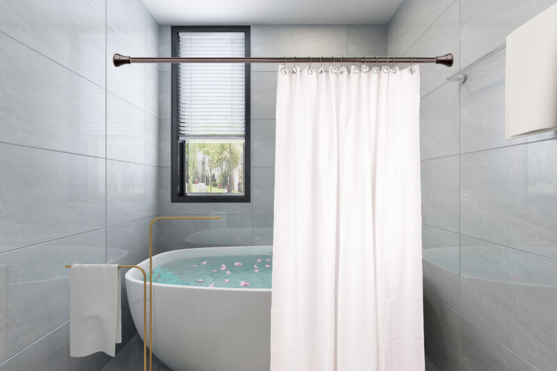 Utopia Alley Rust-Resistant Metal Shower Curtain Hooks with Large Crystal, Set of 12 image number 5