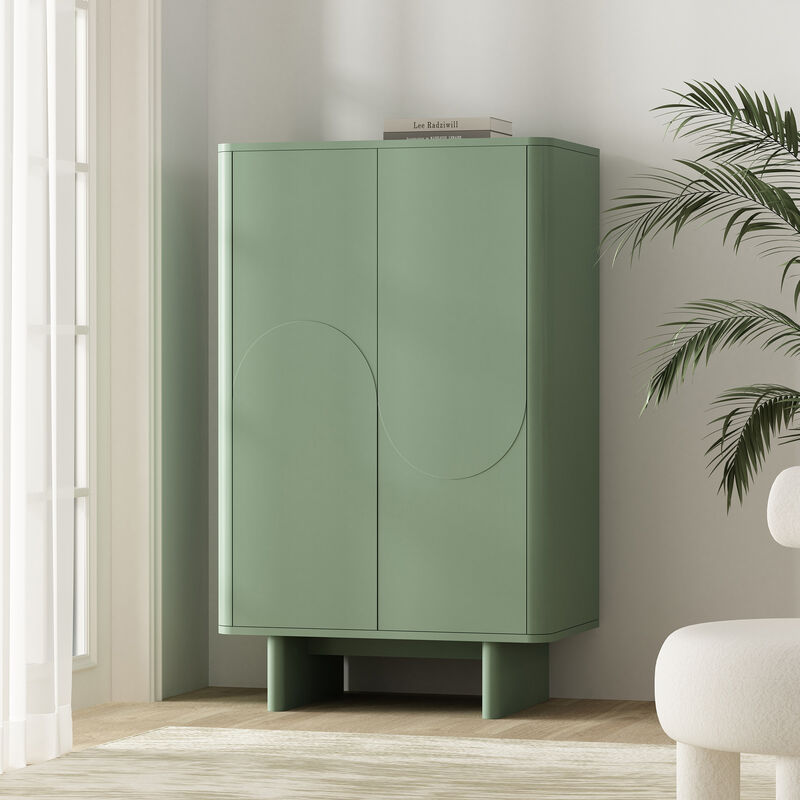 Ella Green Accent Cabinet
