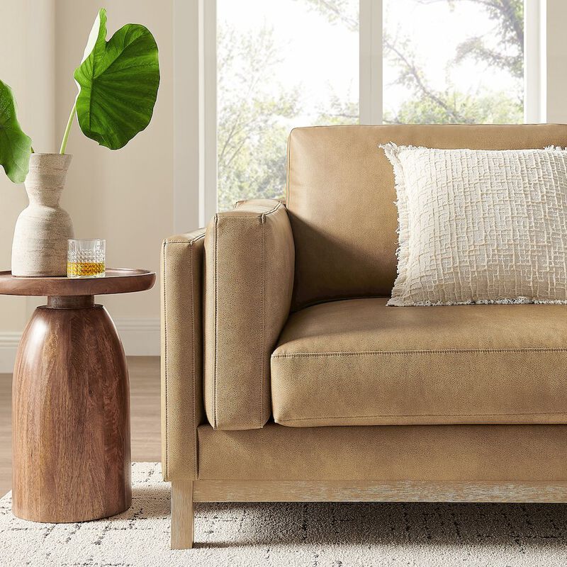 Roscoe 81 inch Vegan Leather Sofa image number 9