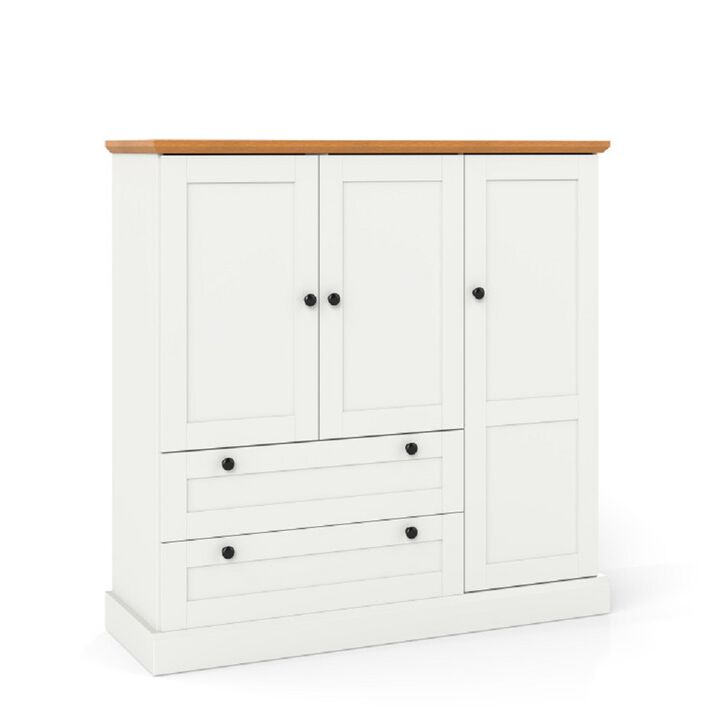 Multi-Purpose Kitchen Storage Cabinet – Buffet Sideboard with 3 Doors & 2 Drawers