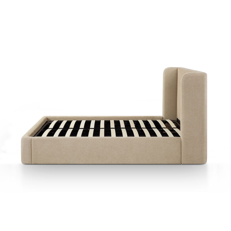 Harmony Tan Performance Chenille Queen Bed image number 3