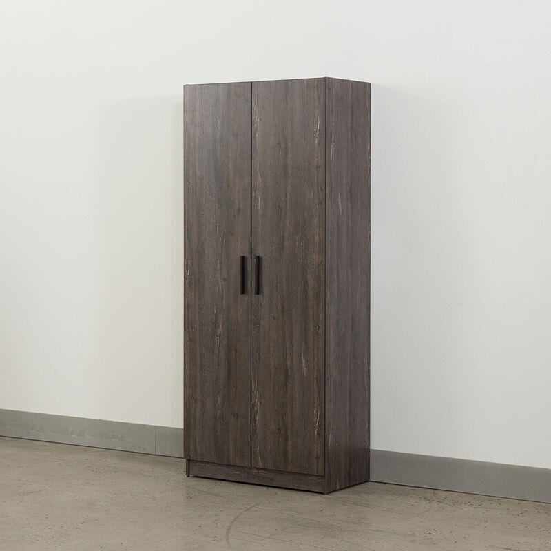 FC Design Klair Living Farmhouse Shoe Cabinet with Six Shelves