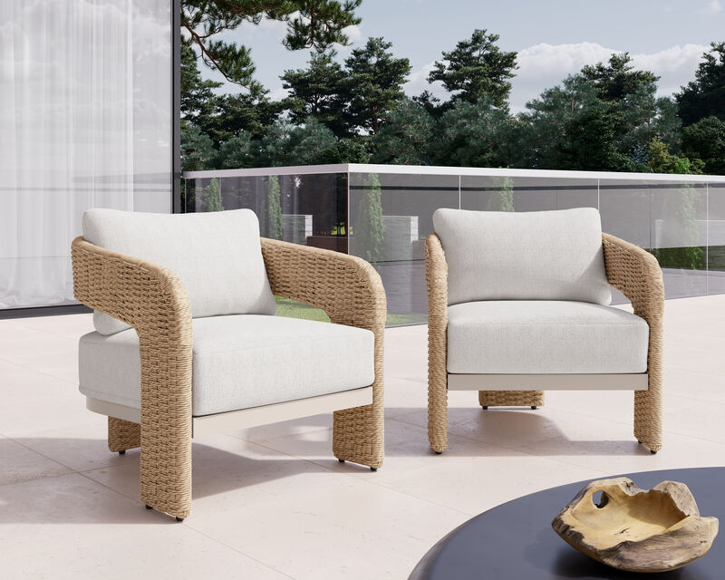 Kellan Natural Louis Cream Lounge Chair image number 4