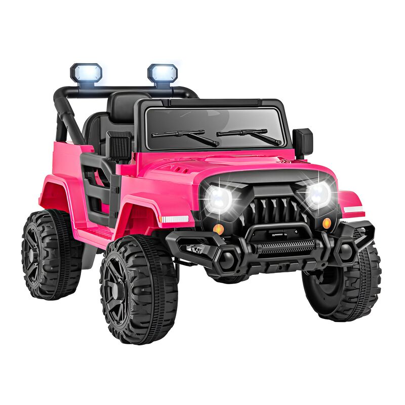 Kids 12V Ride On Truck with Threaded Wheels Remote Control and 3 Speed Modes image number 0