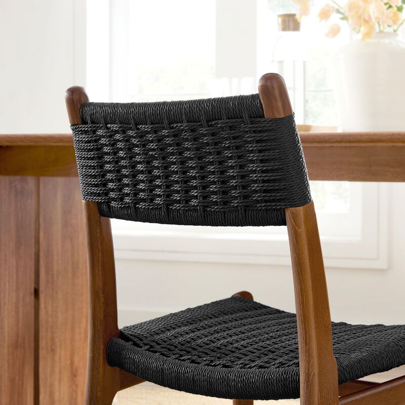 Wynn Rope and Wood Dining Side Chairs Set of 2 image number 5