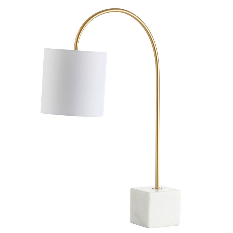 Fisher Marble/Brass LED Table Lamp