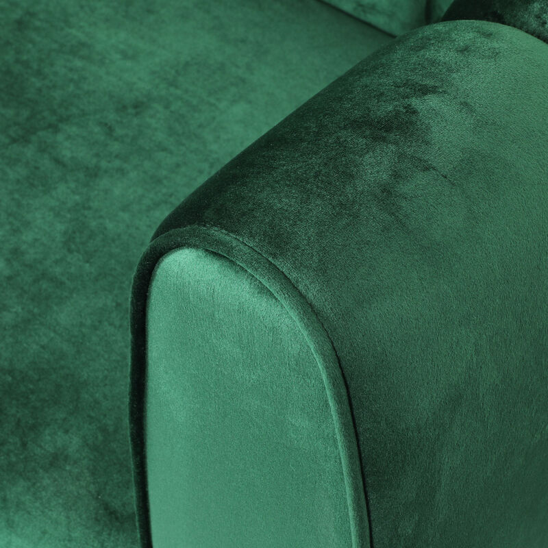 Christopher Knight Home Kodiak Modern Wood and Velvet 3 Seater Sofa