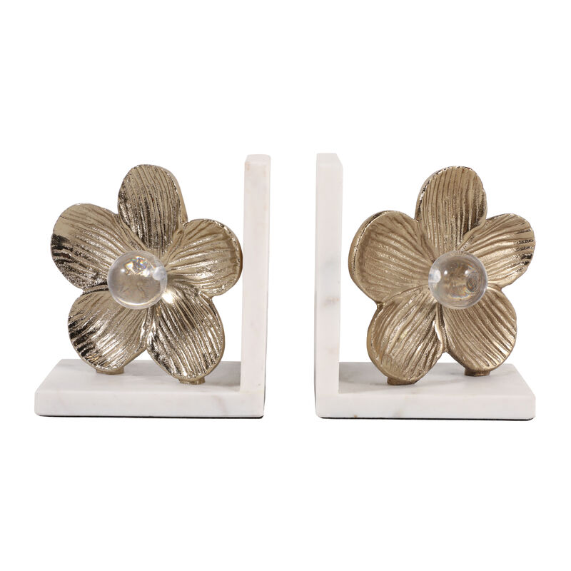 S/2 11" Flower Bookends image number 0