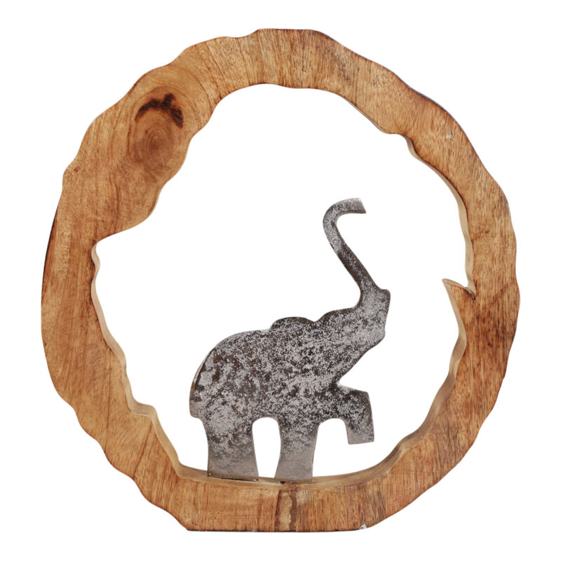 Elephant In Wood Round image number 3