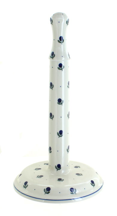 Blue Rose Polish Pottery Saffron Paper Towel Holder