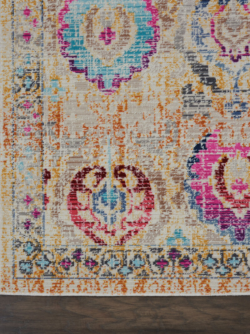 Vintage Kashan VKA04 Ivory/Multicolor 4' x 6' Rug