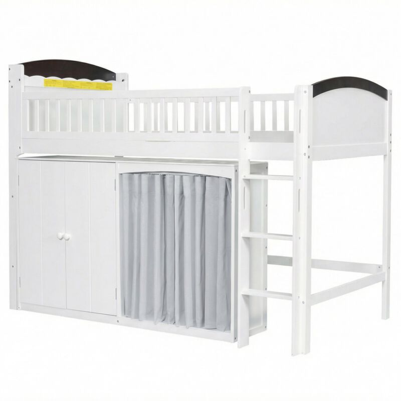 Niswur Wood Kids Loft Bed image number 8