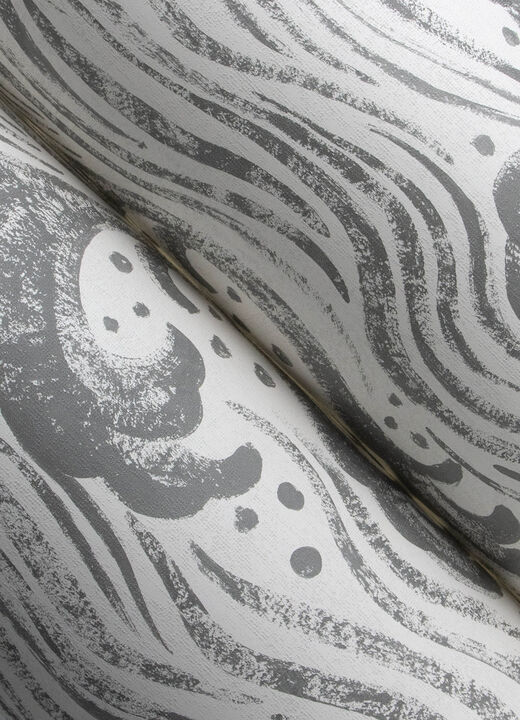 Swell Charcoal Ocean Wave Wallpaper