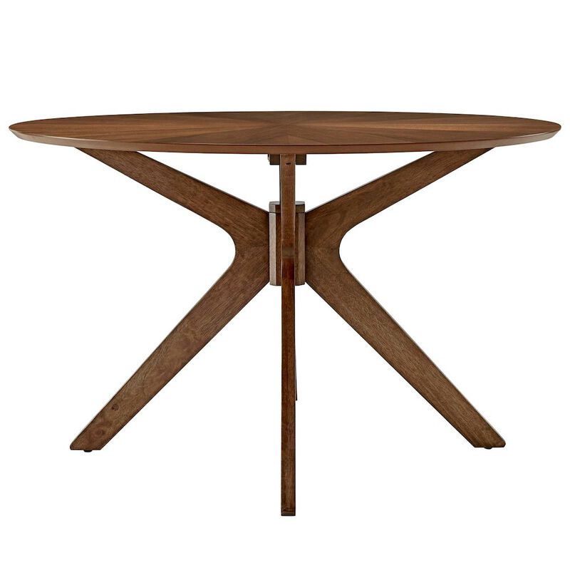 Crossroads 47" Round Wood Dining Table image number 1